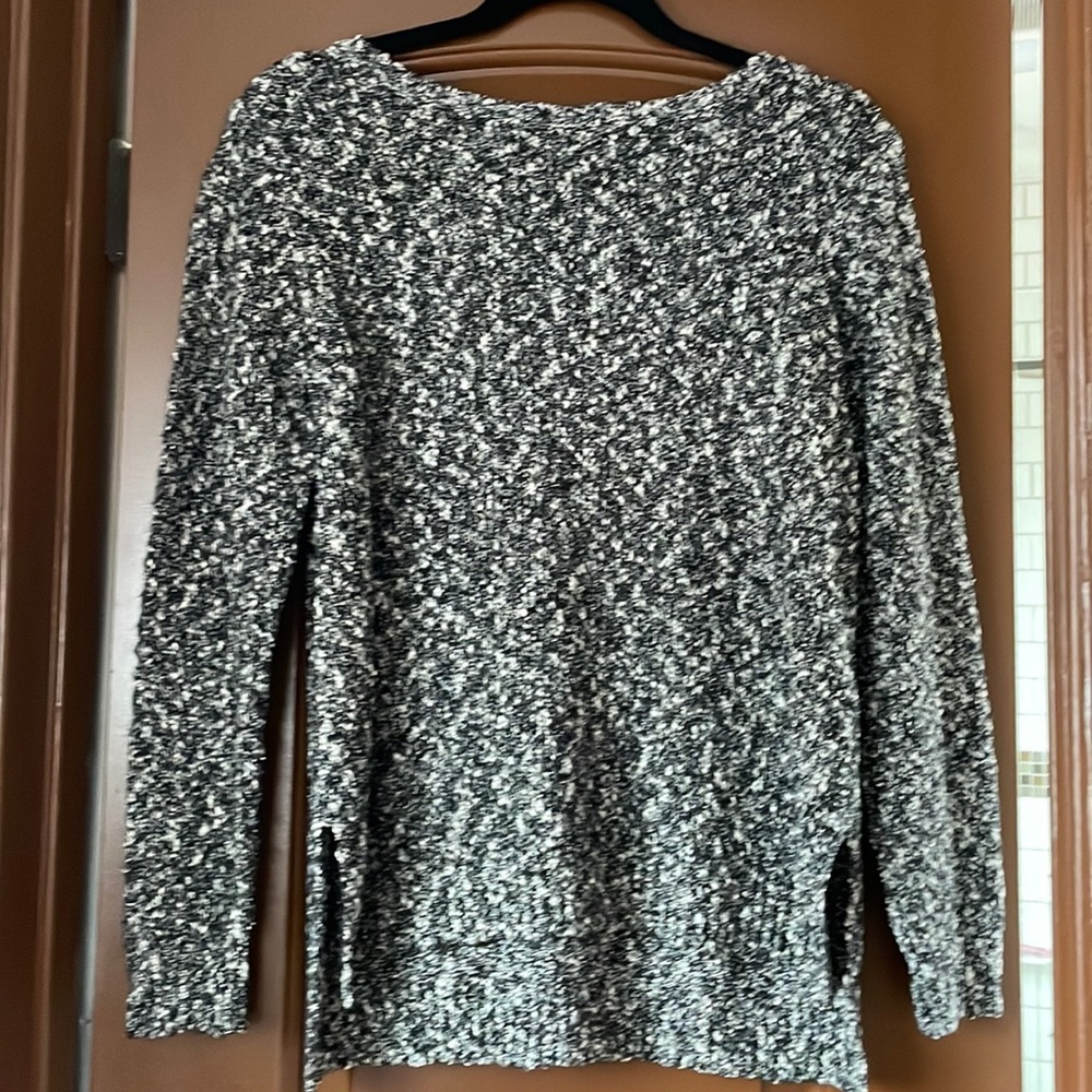 Small black and white sweater